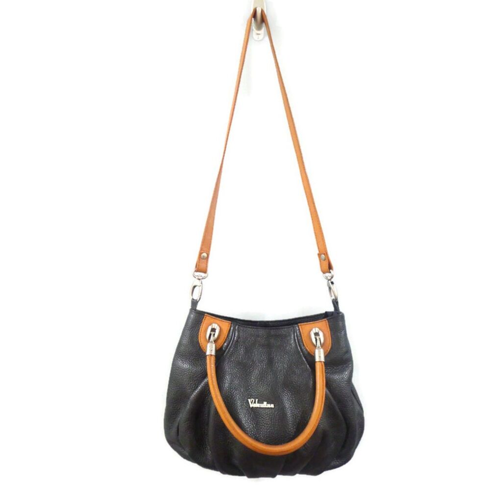 Valentina Crossbody Bag - Black/ Cognac